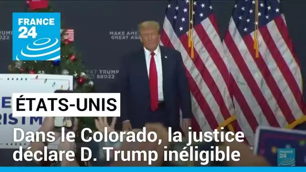 Etats-Unis : dans le Colorado, la justice déclare Donald Trump inéligible pour 2024 • FRANCE 24