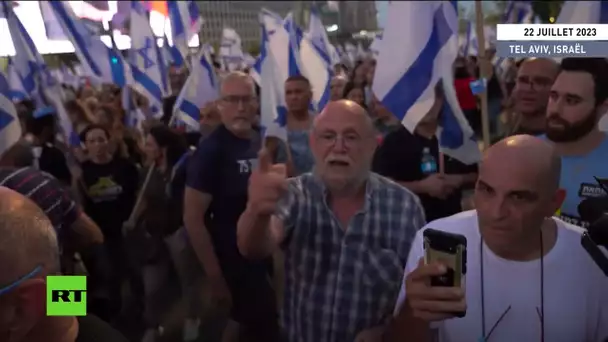 Israël : poursuite des manifestations contre la réforme judiciaire à Tel Aviv