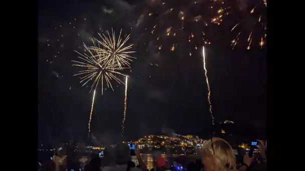 Collioure : le feu d'artifice a attiré de nombreux spectateurs sur la plage