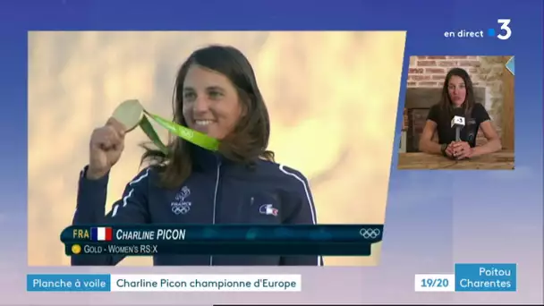 Charline Picon, invitée du JT après sa 5eme médaille de championne d'Europe de RSX