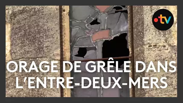 Violent orage et nombreux dégâts causés par la grêle en Gironde