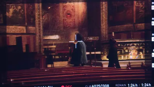 La série policière "Meurtre à" en tournage dans la cathédrale Sainte-Cécile d'Albi dans le Tarn