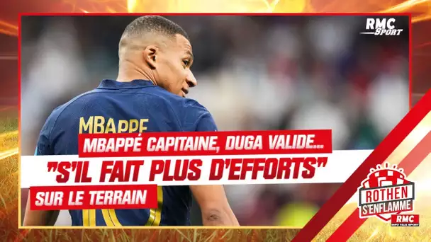 Mbappé capitaine des Bleus, Duga valide... "s'il fait plus d'efforts"