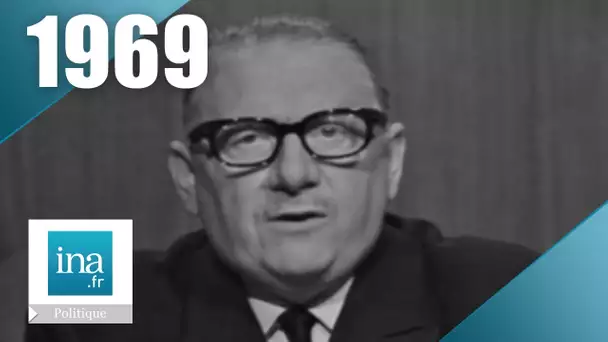Alain Poher - Campagne présidentielle 1969 (2ème tour) | Archive INA