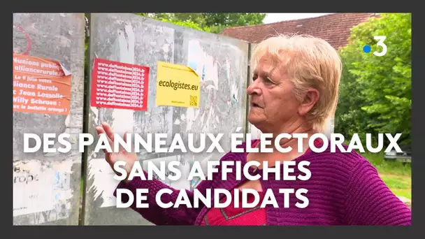Haute-Saône : les panneaux électoraux attendent les affiches des candidats