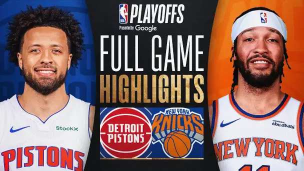 #6 PISTONS at #3 KNICKS | FULL GAME 5 HIGHLIGHTS | April 29, 2025