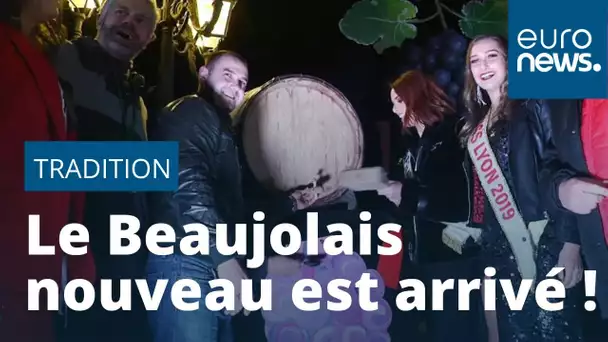 Le beaujolais nouveau a coulé à flots ! Ambiance fiesta à Beaujeu
