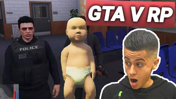 GTA 5 RP LASALLE : NAISSANCE DU BÉBÉ ! (il est fou?)