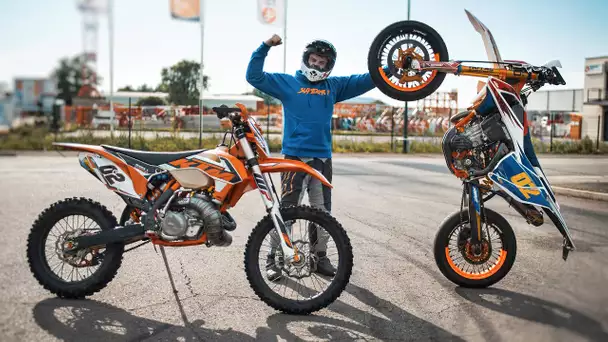 WHEELINGS EN KTM ! 500 2T & 500 4T