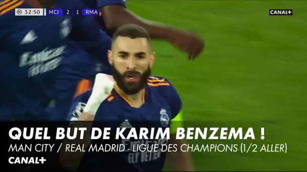La magnifique volée de Benzema pour le 2-1 ! - Man City / Real Madrid - Ligue des Champions