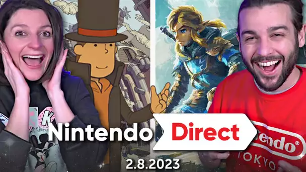 SUPER NINTENDO DIRECT : ZELDA TEARS OF THE KINGDOM, PIKMIN 4 ET PROFESSEUR LAYTON !