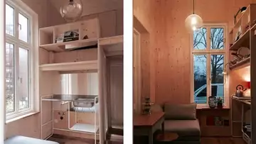 Il a conçu une maisonnette pour 100 euros par mois à Berlin !