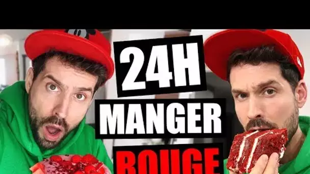 JE MANGE QUE LA NOURRITURE ROUGE PENDANT 24H - HUBY