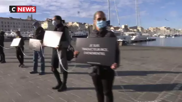 Les professionnels de l'événementiel manifestent leur colère à Marseille