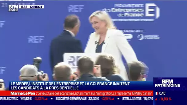 REF: La poignée de main entre Marine Le Pen et Éric Zemmour