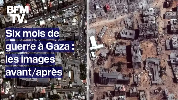 Six mois de guerre entre Israël et le Hamas: les images avant/après dans la bande de gaza