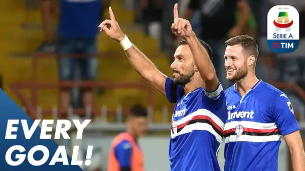 The outrageous back heel volley goal of Quagliarella | EVERY Goal! | Round 3 | Serie A