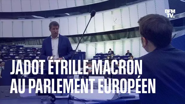 Jadot étrille Macron sur le climat, le Président lui répond au Parlement européen