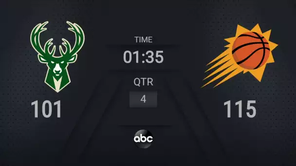 Bucks @ Suns Game 1 | #NBAFinals on ABC Live Scoreboard