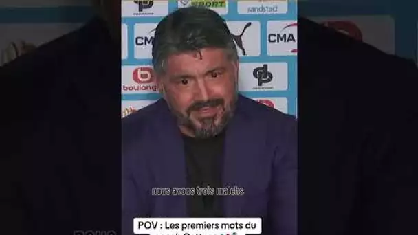 La première conf’ du de Gattuso 🇮🇹🎙️ #om #marseille #football #shortfootball #soccer #gattuso