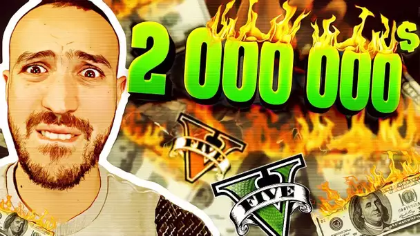 IL BRÛLE 2 MILLIONS DE DOLLARS !