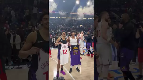 The Christie brothers swap jerseys in L.A. 🤜🤛