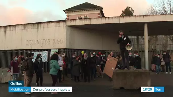 Les profs du lycée de Gaillac en grève