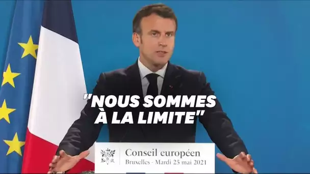 Nous sommes à la limite": Macron reconnait la difficulté de sanctionner la Biélorussie