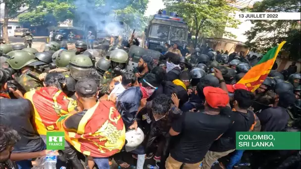 Prise d’assaut des bureaux du 1er ministre sri lankais : affrontement entre police et manifestants