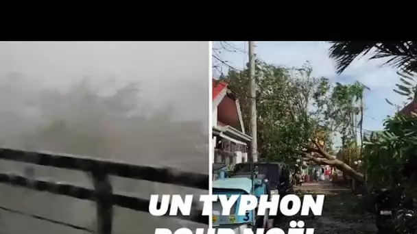 La soirée de Noël a été gâchée par un violent typhon aux Philippines