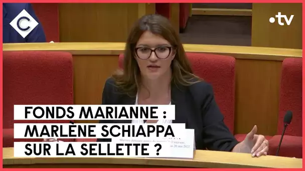 Fonds Marianne, Marlène Schiappa, permis de conduire - Le 5/5 - C à Vous - 14/06/2023