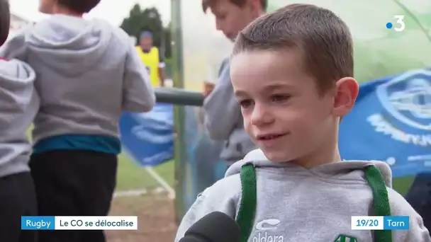 Castres Olympique : entrainement avec les jeunes de Saint-Juéry dans le Tarn