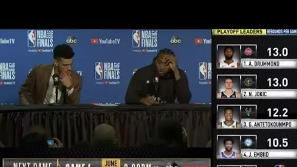 Kawhi Leonard & Danny Green Press Conference | NBA Finals Game 3