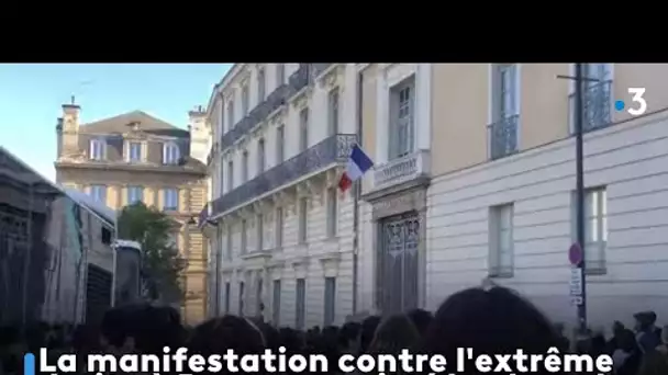 La manifestation contre l'extrême droite à Rennes a quitté la place de la mairie