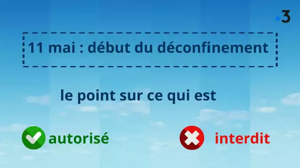 Coronavirus : 11 mai, le point sur les règles du déconfinement