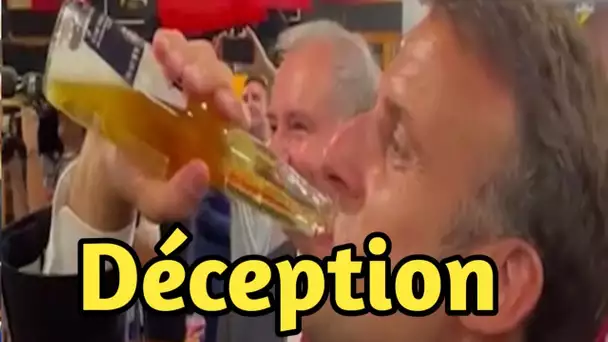 La consommation rapide de bière par Emmanuel Macron suscite des réactions négatives chez la gauche