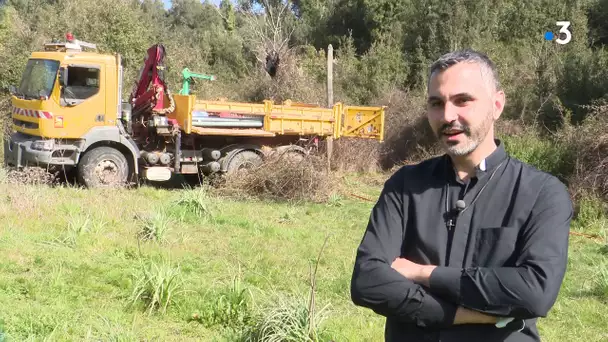 À Vero, la remise en état d'un terrain de l'Eglise de Corse