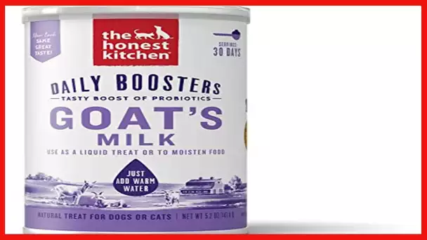 The Honest Kitchen Instant Goat's Milk with Probiotics for Dogs and Cats 5.2 oz