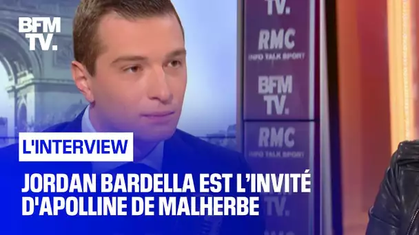 Jordan Bardella face à Apolline de Malherbe en direct