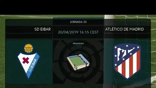 Calentamiento SD Eibar vs Atlético de Madrid