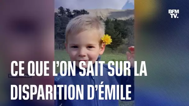 Ce que l'on sait sur la disparition d'Émile, deux ans et demi, introuvable depuis samedi