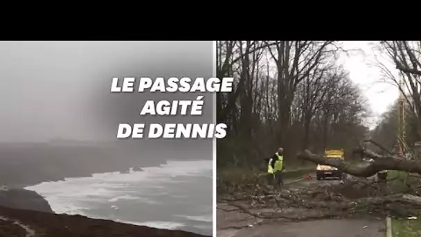 Les images de la tempête Denis, dévastatrice au Royaume-Uni