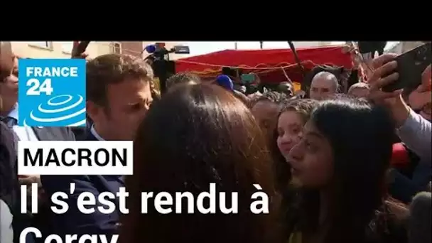 France : en campagne, Emmanuel Macron s'est rendu dans la ville de Cergy • FRANCE 24