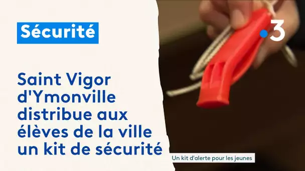 La ville de Saint Vigor d'Ymonville distribue à ses élèves un kit de sécurité