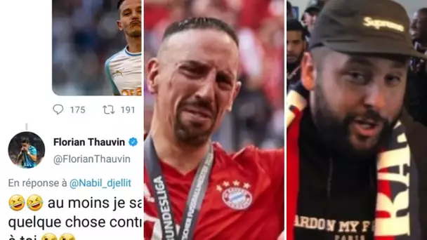 Thauvin taille sur Twitter, les larmes de Ribery mbappe le félicite, cavani va rester au psg