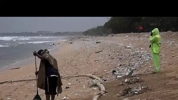 Indonésie : les plages de Bali souillées par des montagnes de déchets plastiques