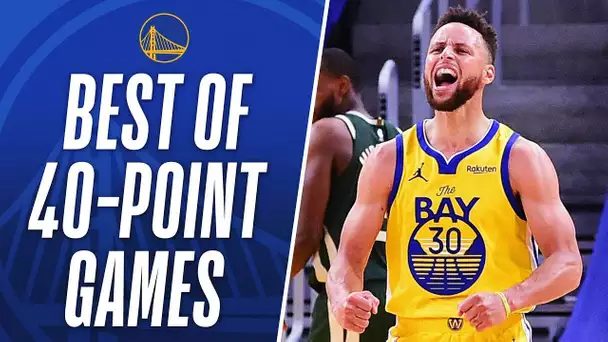BEST OF Stephen Curry's 4 40-PT Games This Season!
