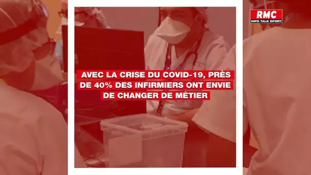 Avec la crise du Covid-19, près de 40% des infirmiers ont envie de changer de métier