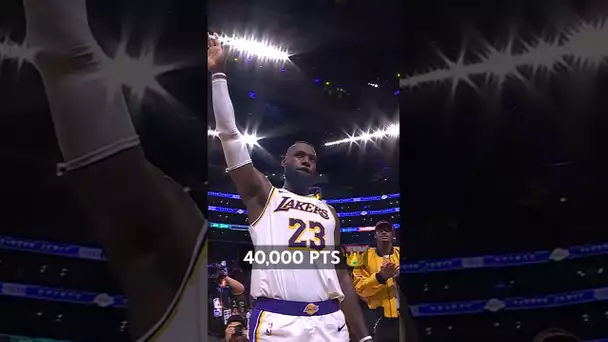 The moment LeBron James reached 40K Points 👑 | #Shorts