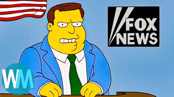 TOP 10 des fois où les SIMPSONS se sont MOQUÉS de leur propre RÉSEAU !